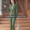 2 Pieces Green Suit