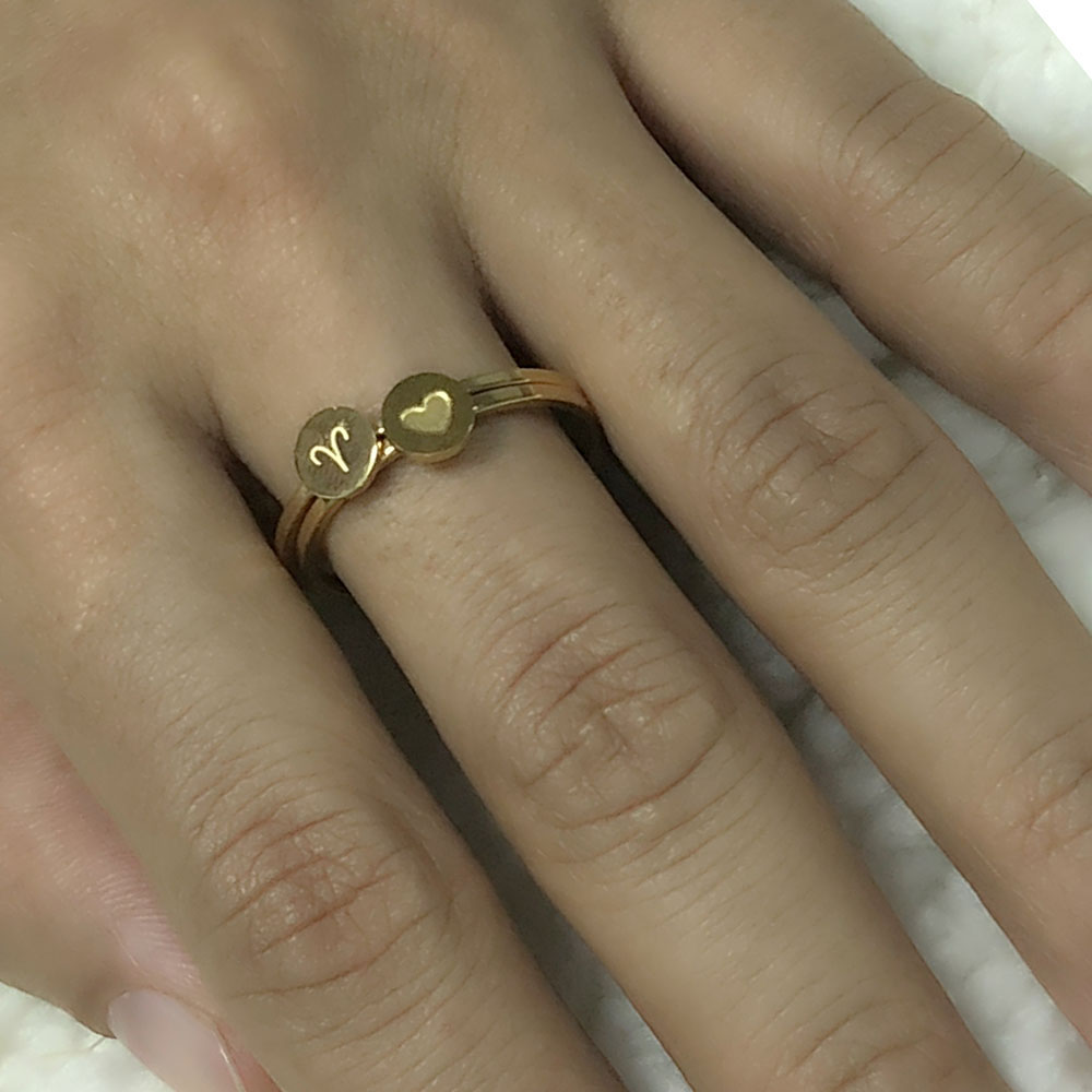 constella ring stainless steel rings for women men silver gold finger ring constellations couple female jewellery girl