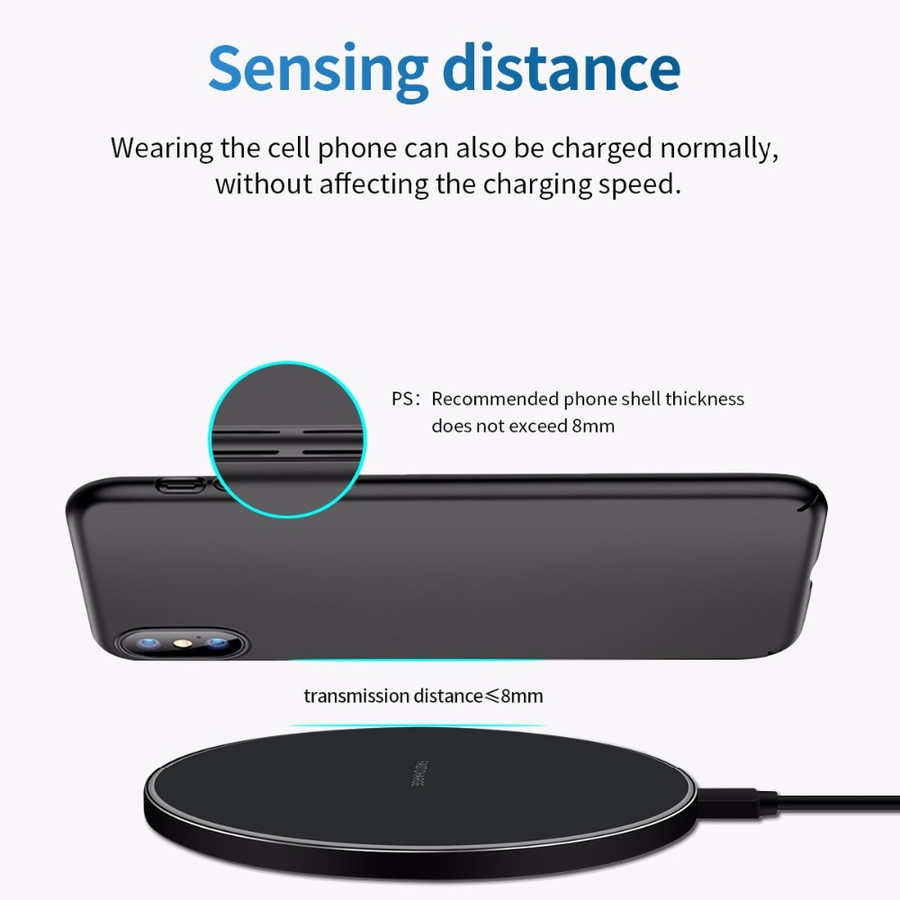 FDGAO 10W Fast Wireless Charger For Samsung Galaxy S10 S9/S9+ S8 Note 9 USB Qi Charging Pad for iPhone 11 Pro XS Max XR X 8 Plus