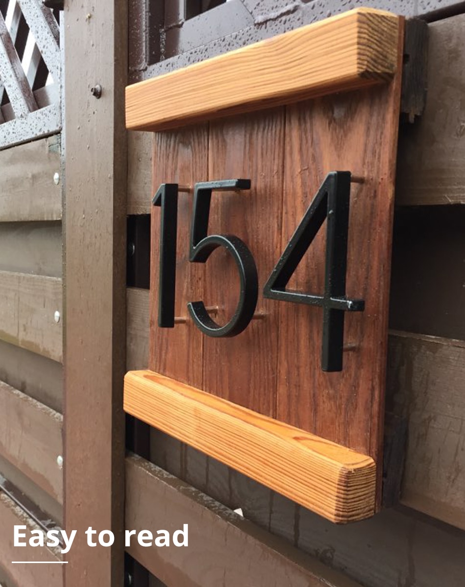 125mm Floating House Number Letters Big Modern Door Alphabet