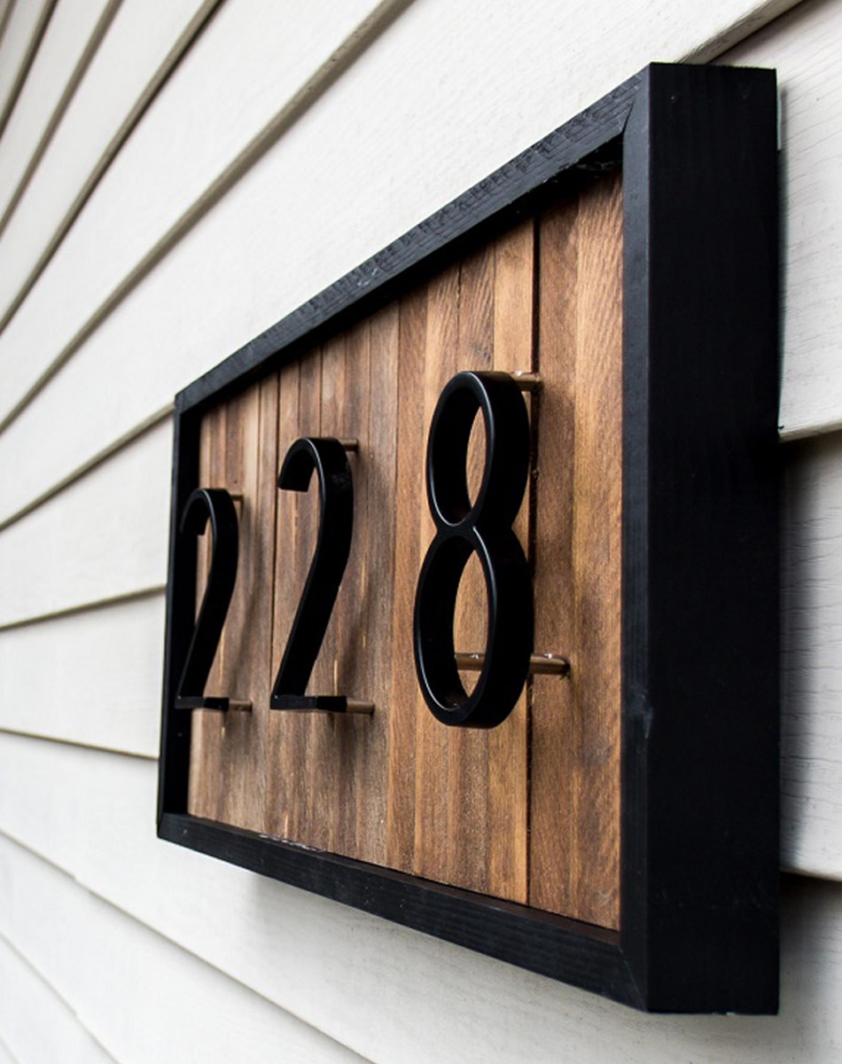 125mm Floating House Number Letters Big Modern Door Alphabet