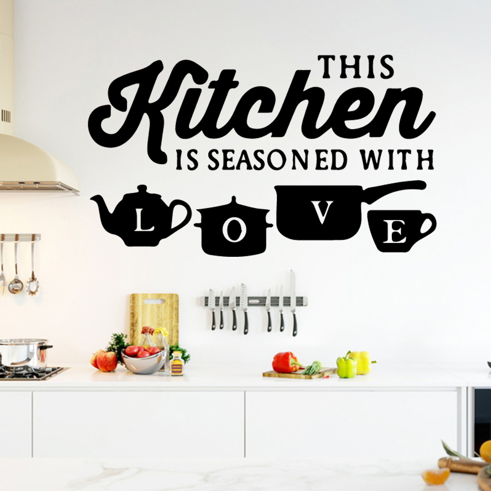 22 Styles Large Kitchen Wall Sticker Home Decor