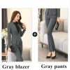 Gray coat and pants