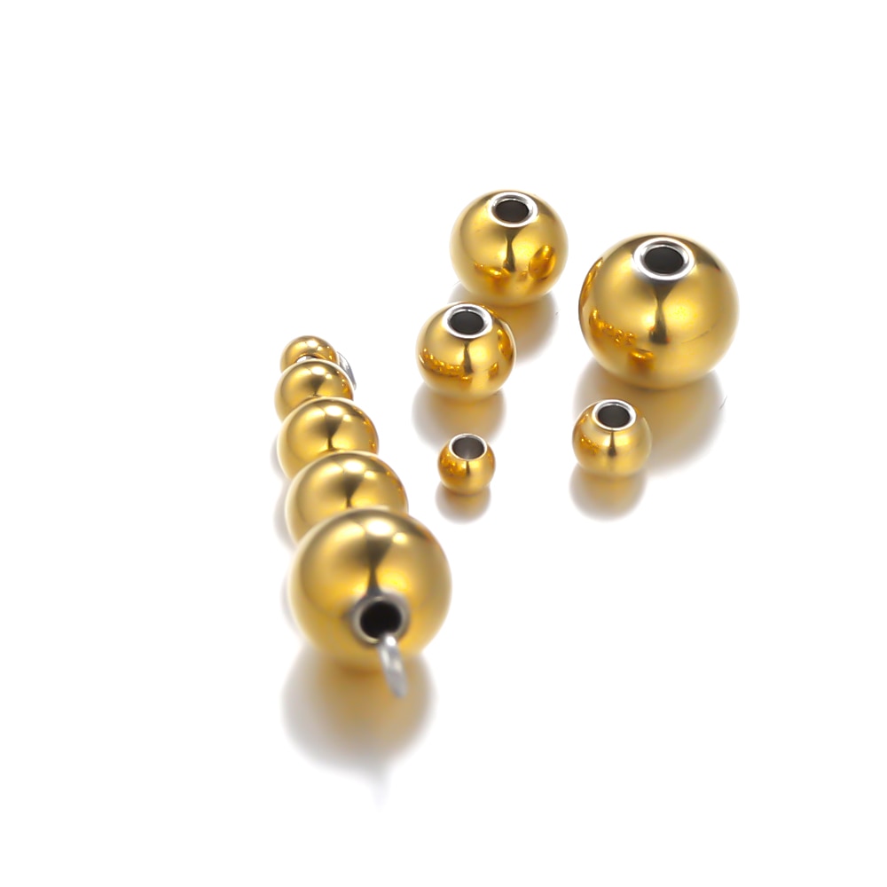 Semitree  Stainless Steel Rose Gold Black Spacer Beads