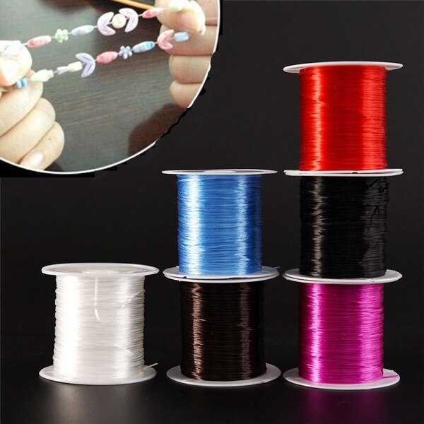 393inch/Roll Strong Elastic Crystal Beading Cord 1mm