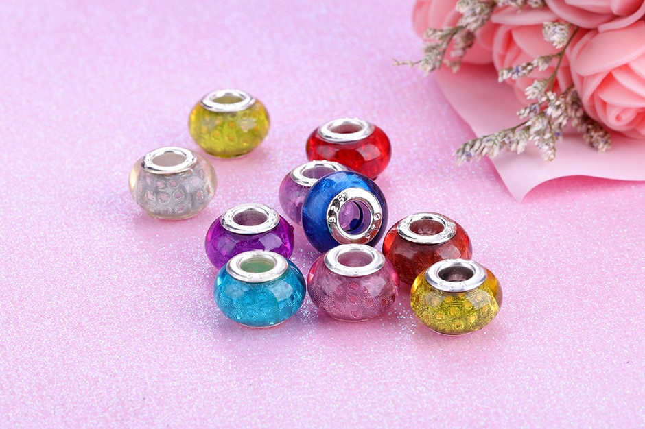 Colorful Lampwork Glass Beads Murano Aolly