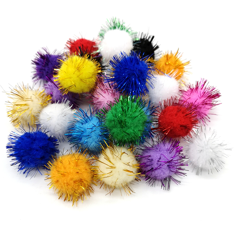 50pcs Colorful Pompoms For DIY
