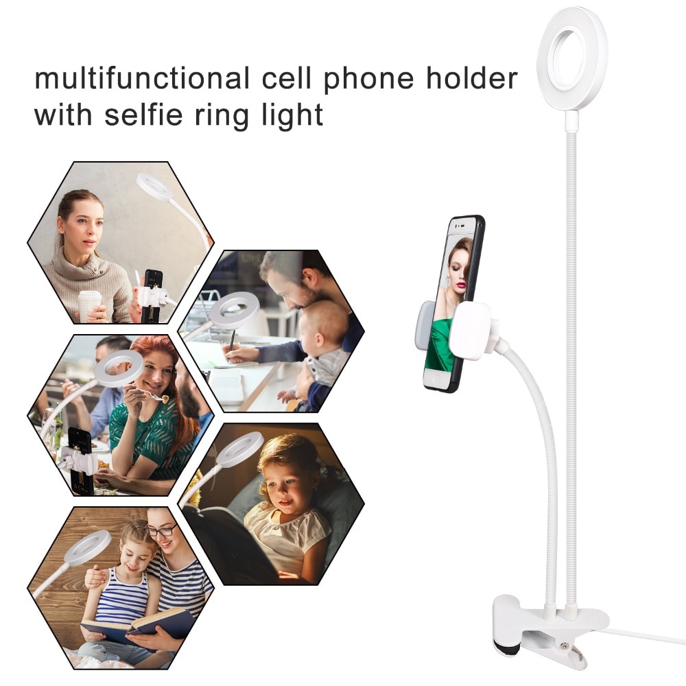 USB Ring Light Studio with Phone Holder Stand