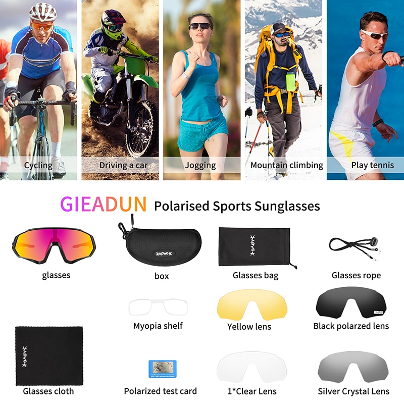 Riding Cycling Sunglasses Mtb Polarized Sports Cycling Glasses Goggles Bicycle Mountain Bike Glasses unisex