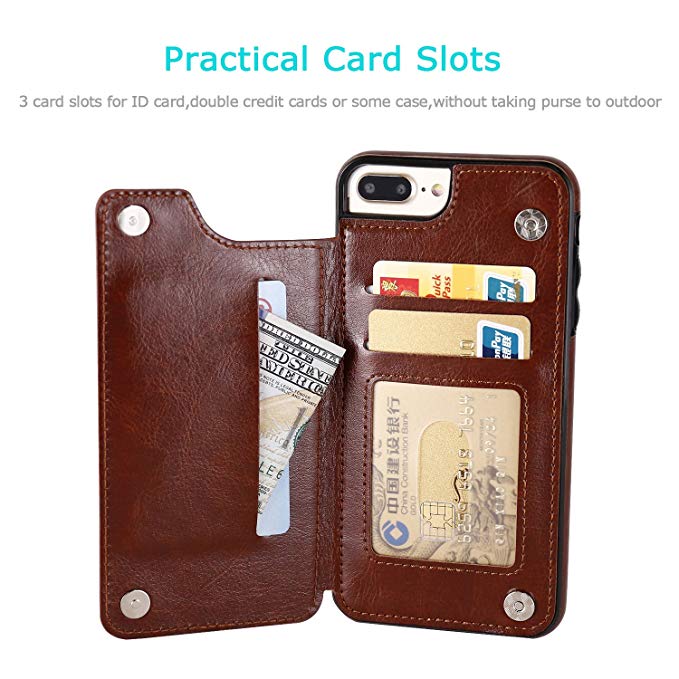 Business Wallet Cases For iPhone 13 Mini 11 12 Pro XS Max XR X Cover Retro Flip Leather Phone Case For iPhone 6S 6 7 8 Plus SE2