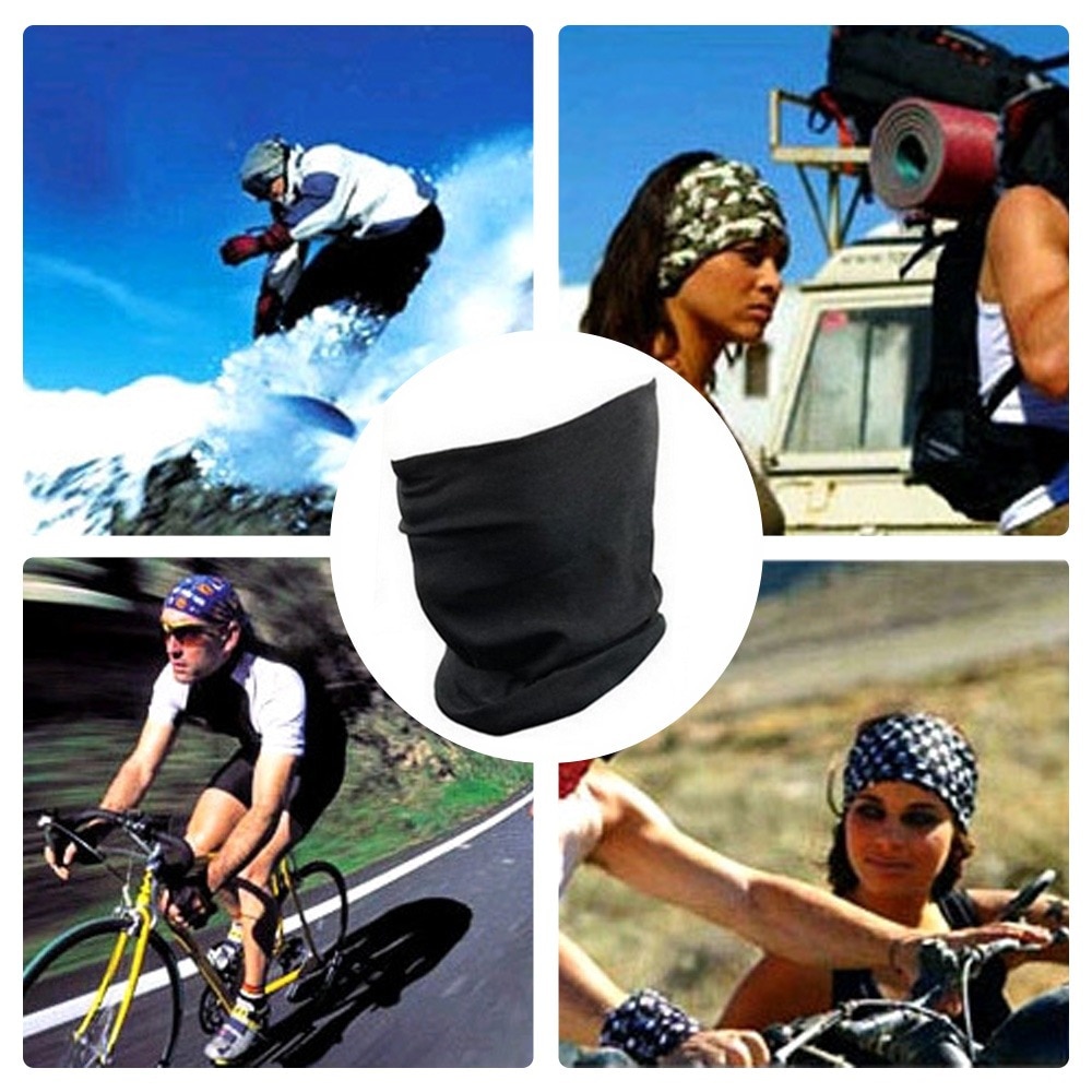 Solid Color Bandana High Elastic Seamless Bandana Buffs Gaiter Headband Cycling Fishing Balaclava Tube Face Shield Men Scarf