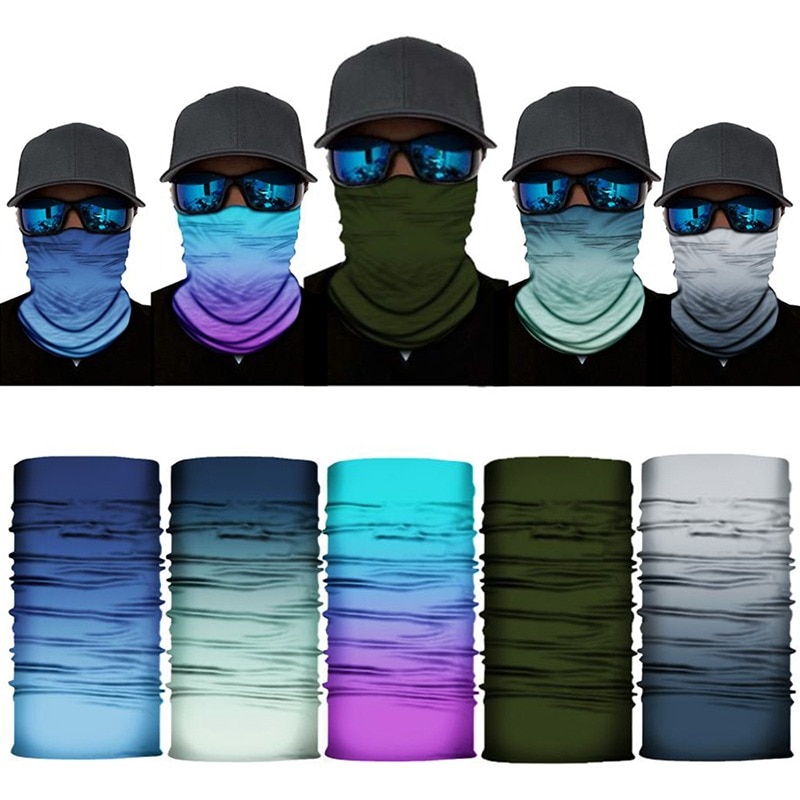 Solid Color Bandana High Elastic Seamless Bandana Buffs Gaiter Headband Cycling Fishing Balaclava Tube Face Shield Men Scarf