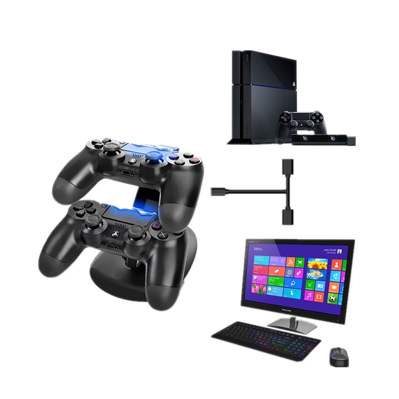 Dual USB Charging Stand for PS4 Controller