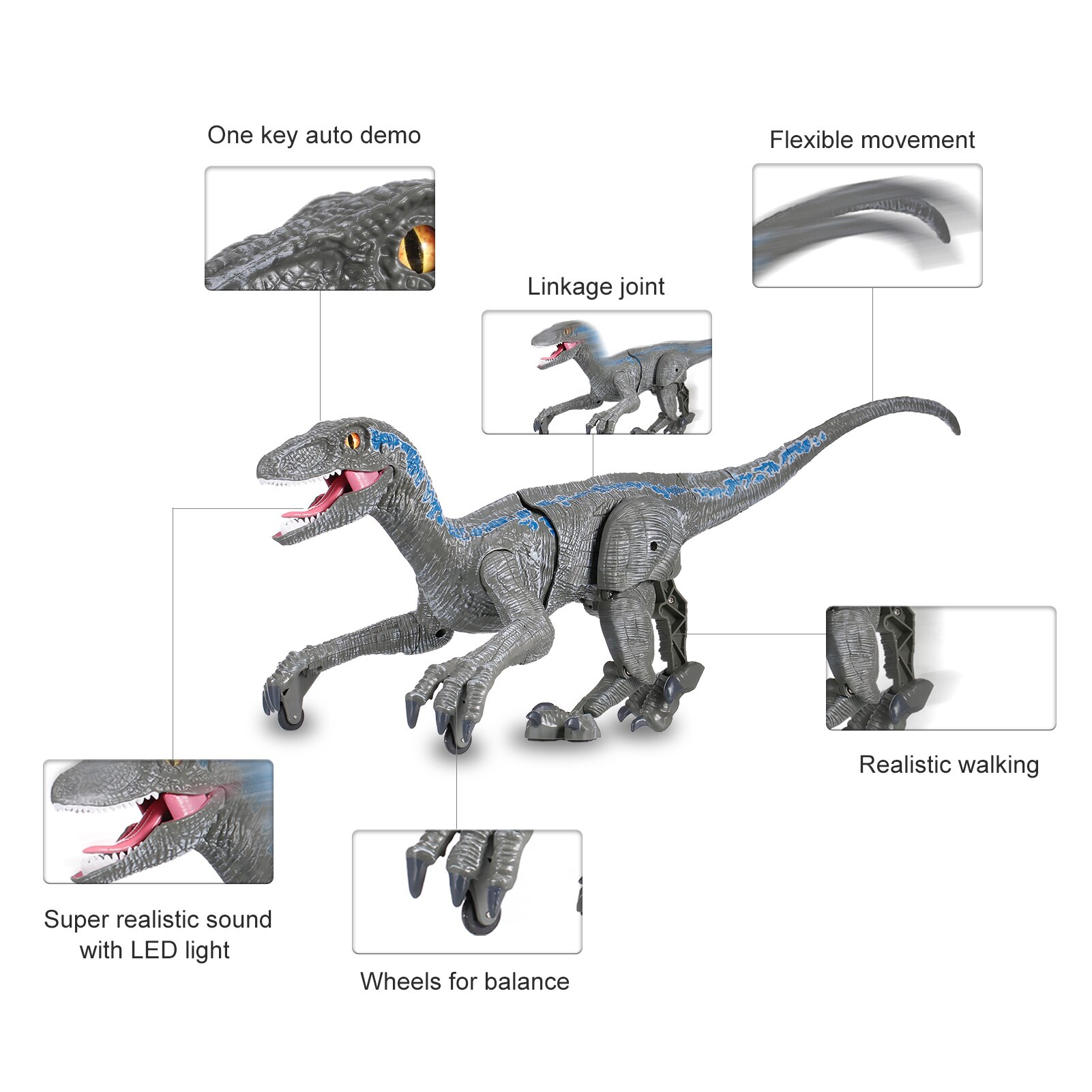 RC Robot Voice Control Dog and Dinosaur