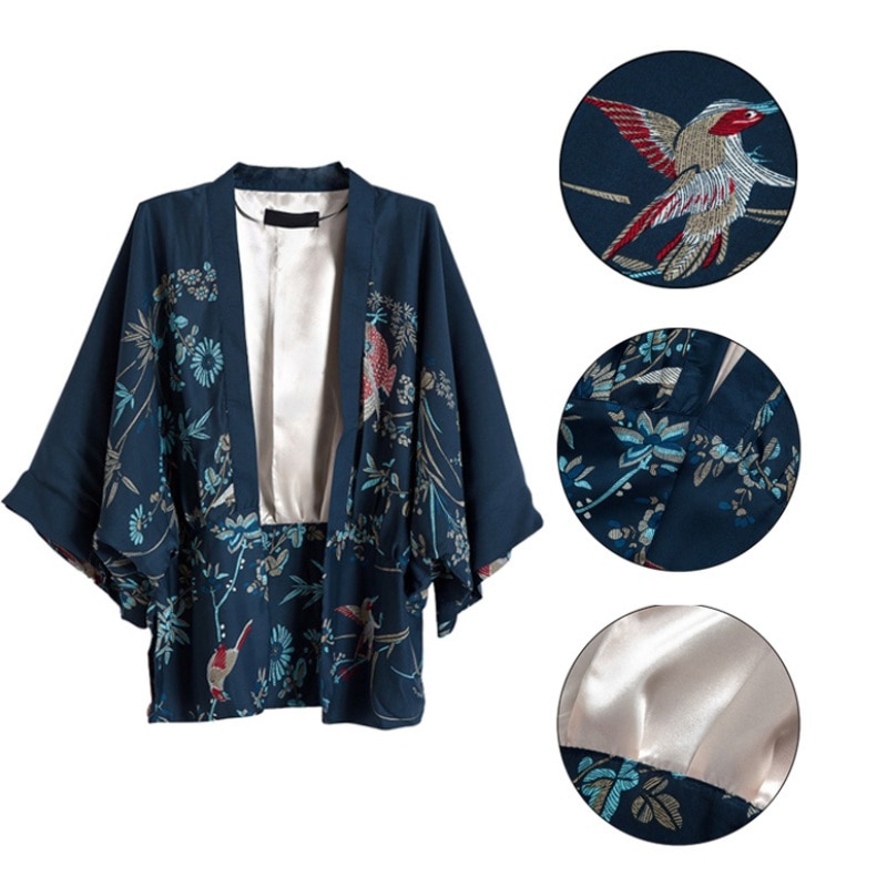 Vintage Summer Chiffon Kimono Shirt