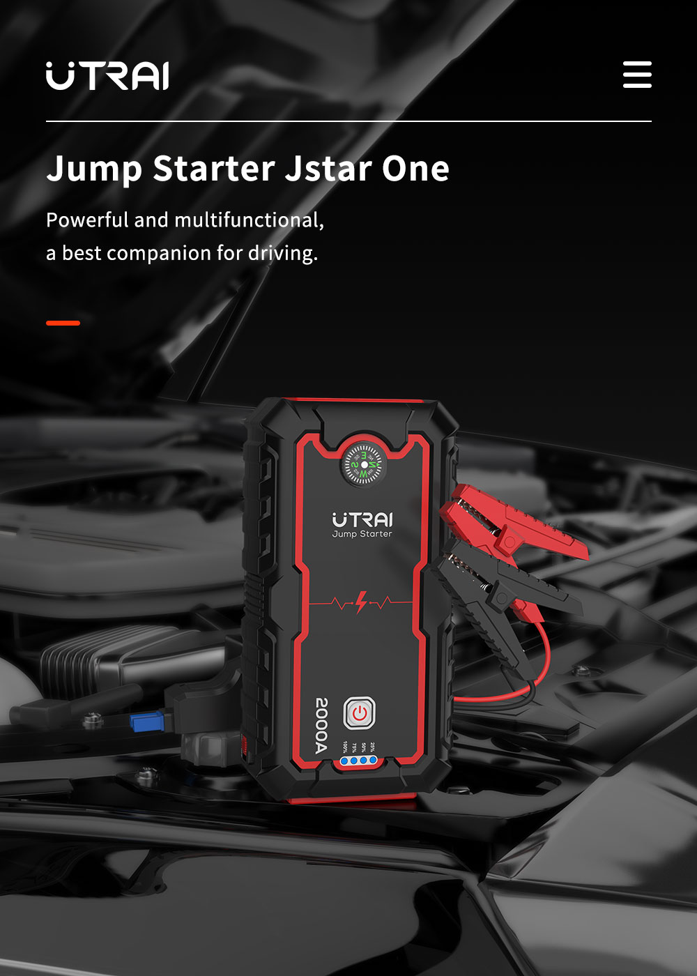 2000A Multifunctional Jump Starter Power Bank