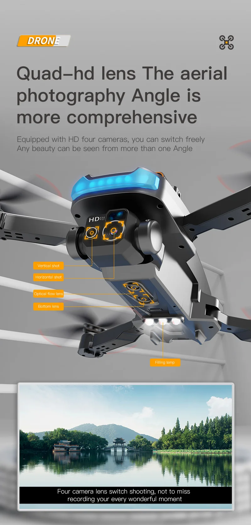 Lenovo P15 Pro Max Drone 8K FPV