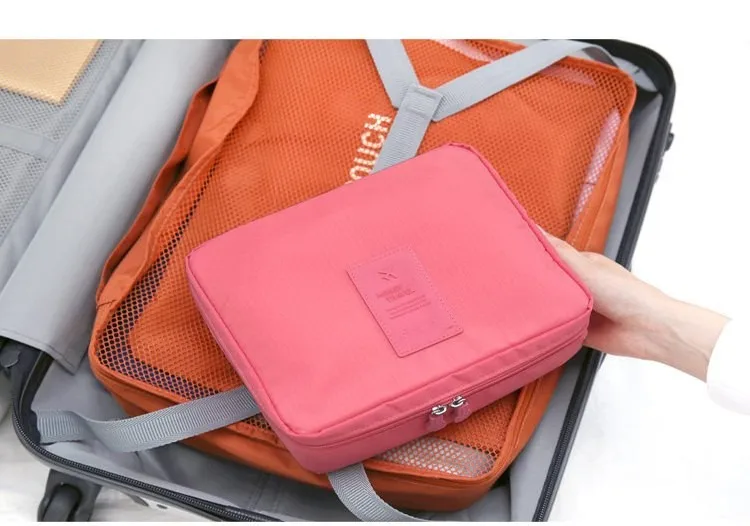 Waterproof Travel Cosmetic Bag - Women's Toiletries Organizer