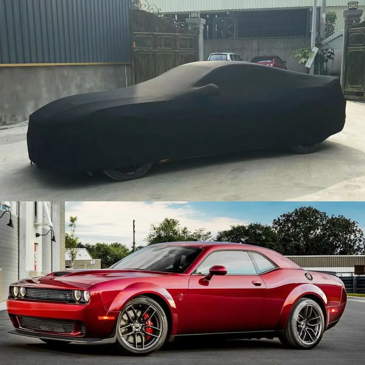 Premium Indoor Car Cover for Dodge Challenger Hellcat (2008-2022)