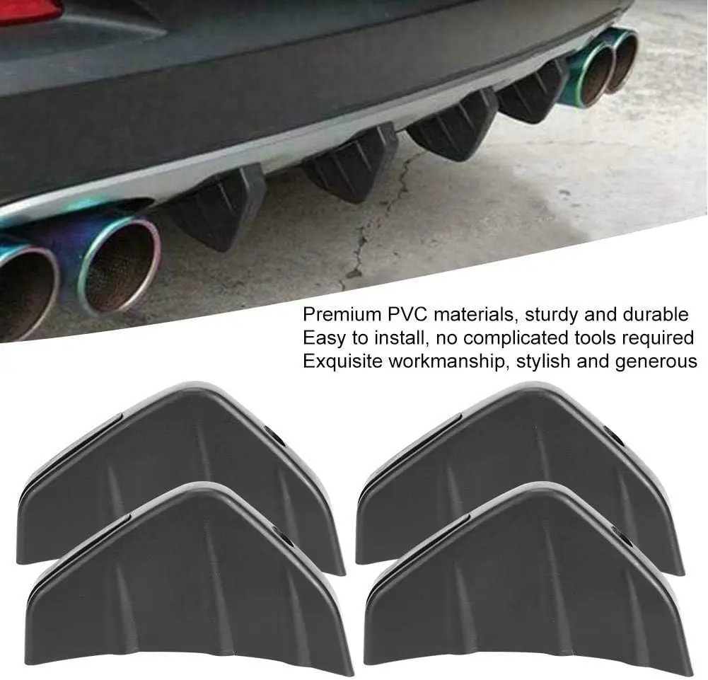 Universal Rear Bumper Diffuser 4pcs