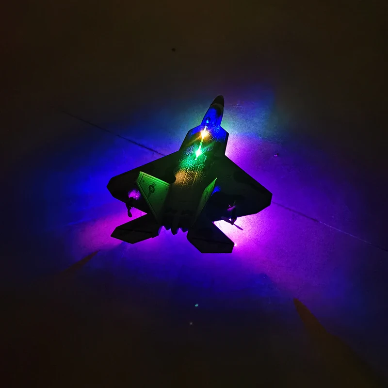 2024 New F22S 2.4G 3CH 3D6G RC Airplane Raptor F22 Warplane WLtoys A180 Upgrade Version LED Light With Gyroscope Out Door Toys