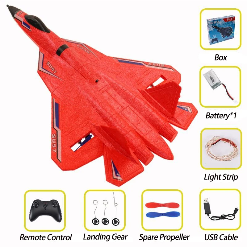 RC SU-35 Foam Glider – 2.4G Radio Control Fighter Jet Toy for Kids