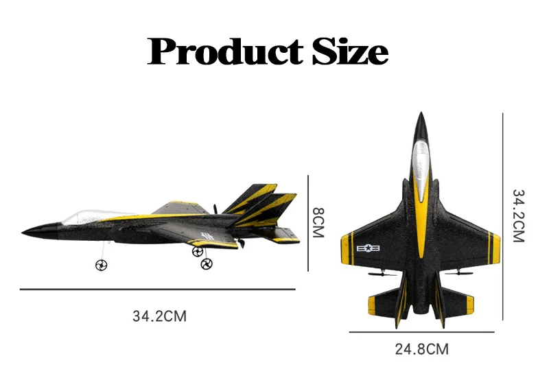 RC SU-35 Foam Glider – 2.4G Radio Control Fighter Jet Toy for Kids