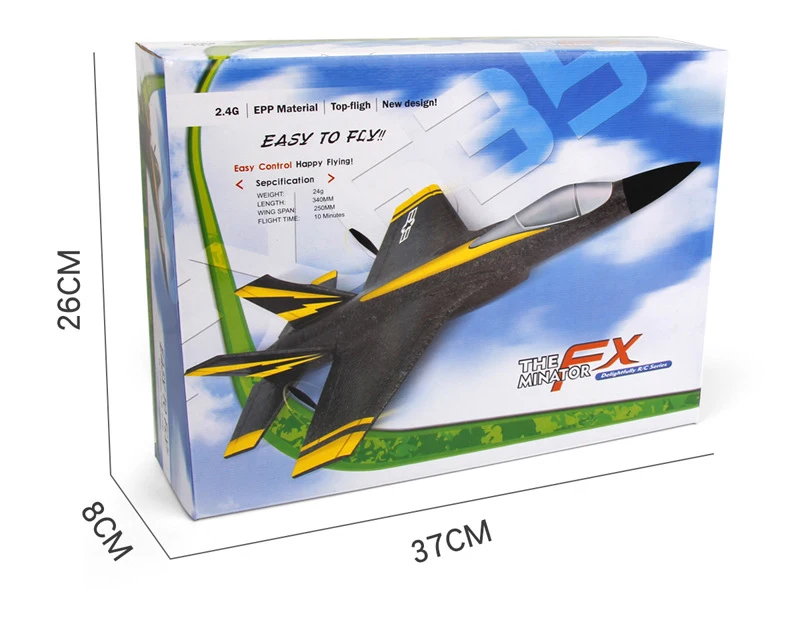 RC SU-35 Foam Glider – 2.4G Radio Control Fighter Jet Toy for Kids