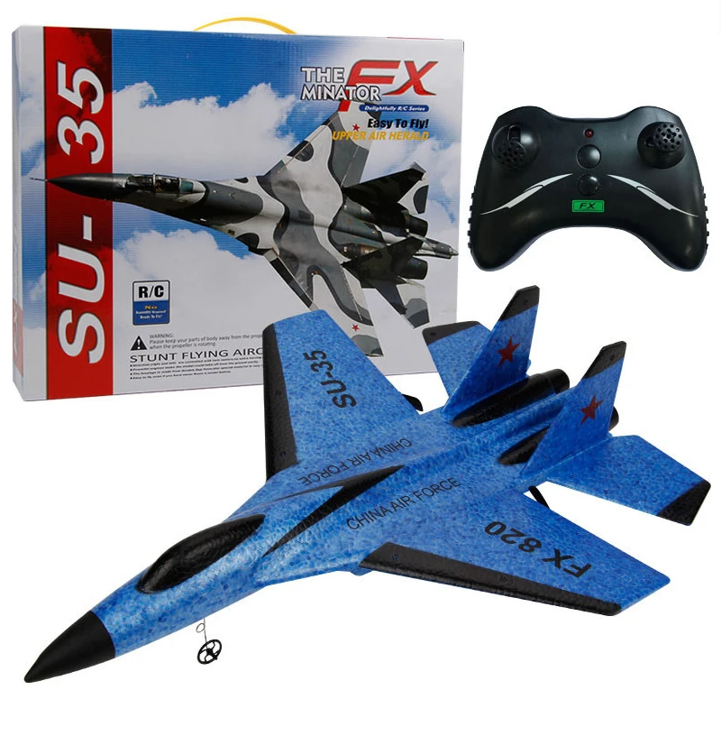 RC SU-35 Foam Glider – 2.4G Radio Control Fighter Jet Toy for Kids