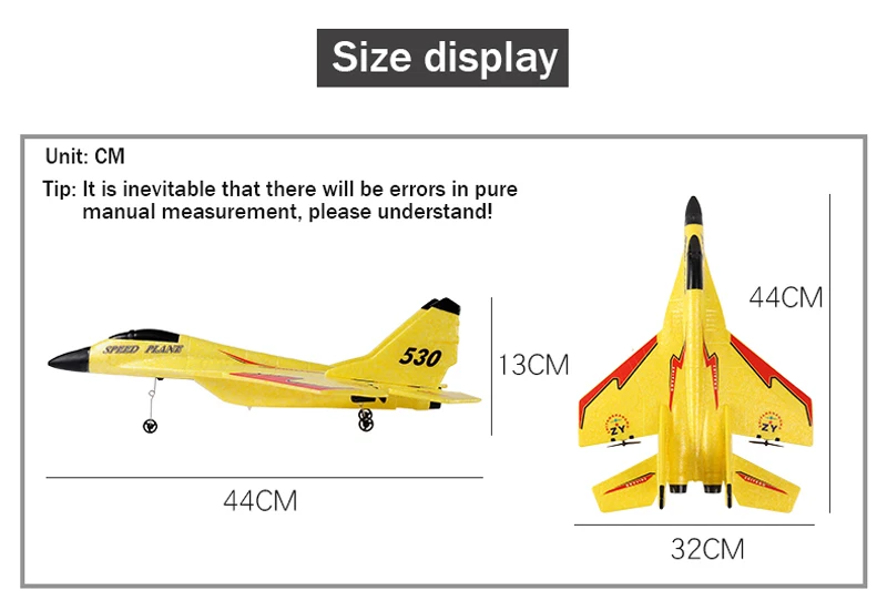 RC SU-35 Foam Glider – 2.4G Radio Control Fighter Jet Toy for Kids