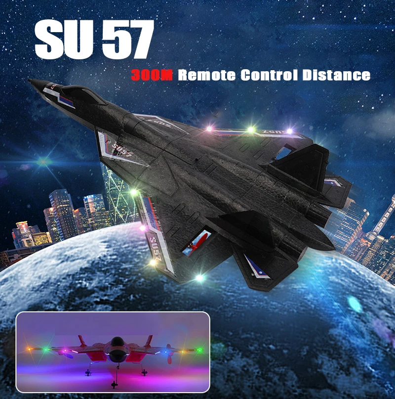 RC SU-35 Foam Glider – 2.4G Radio Control Fighter Jet Toy for Kids