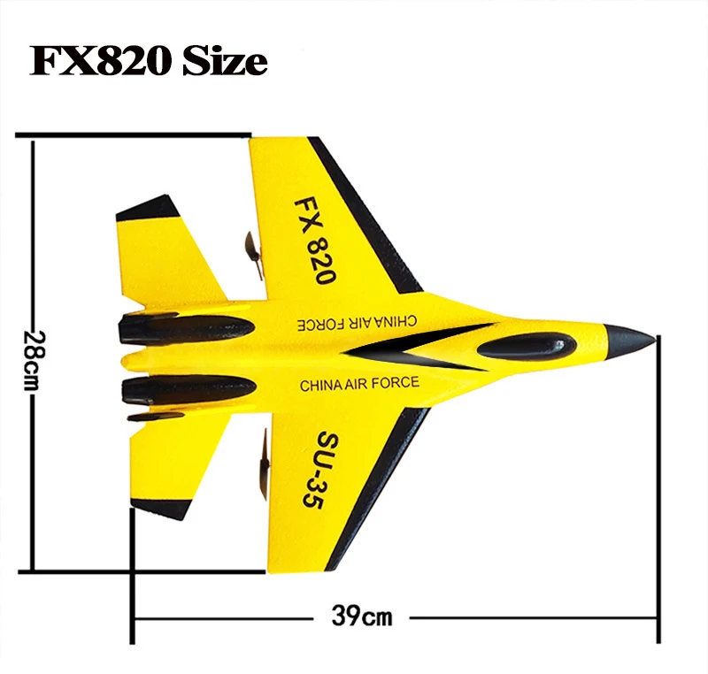 RC SU-35 Foam Glider – 2.4G Radio Control Fighter Jet Toy for Kids