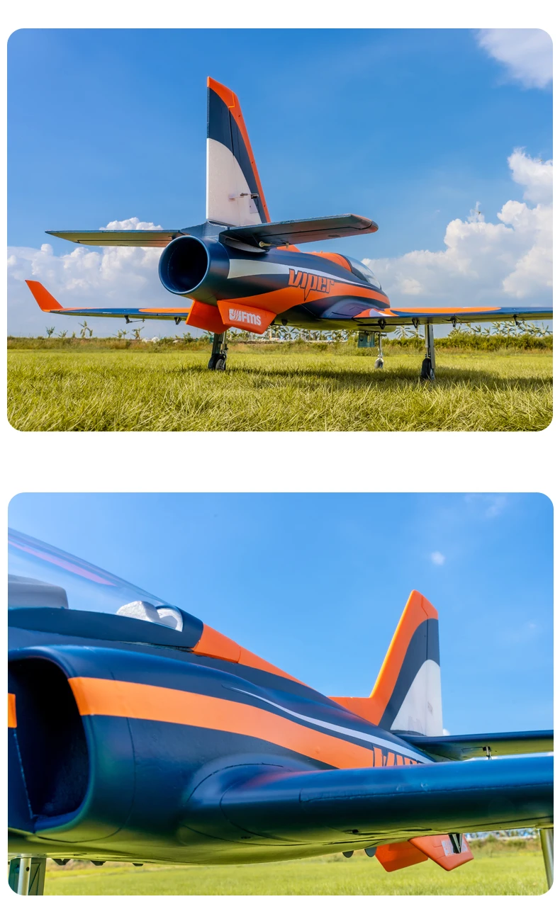 FMS 90mm Super Viper PNP EDF Jet – 1400mm Giant RC Airplane with Flap Wings