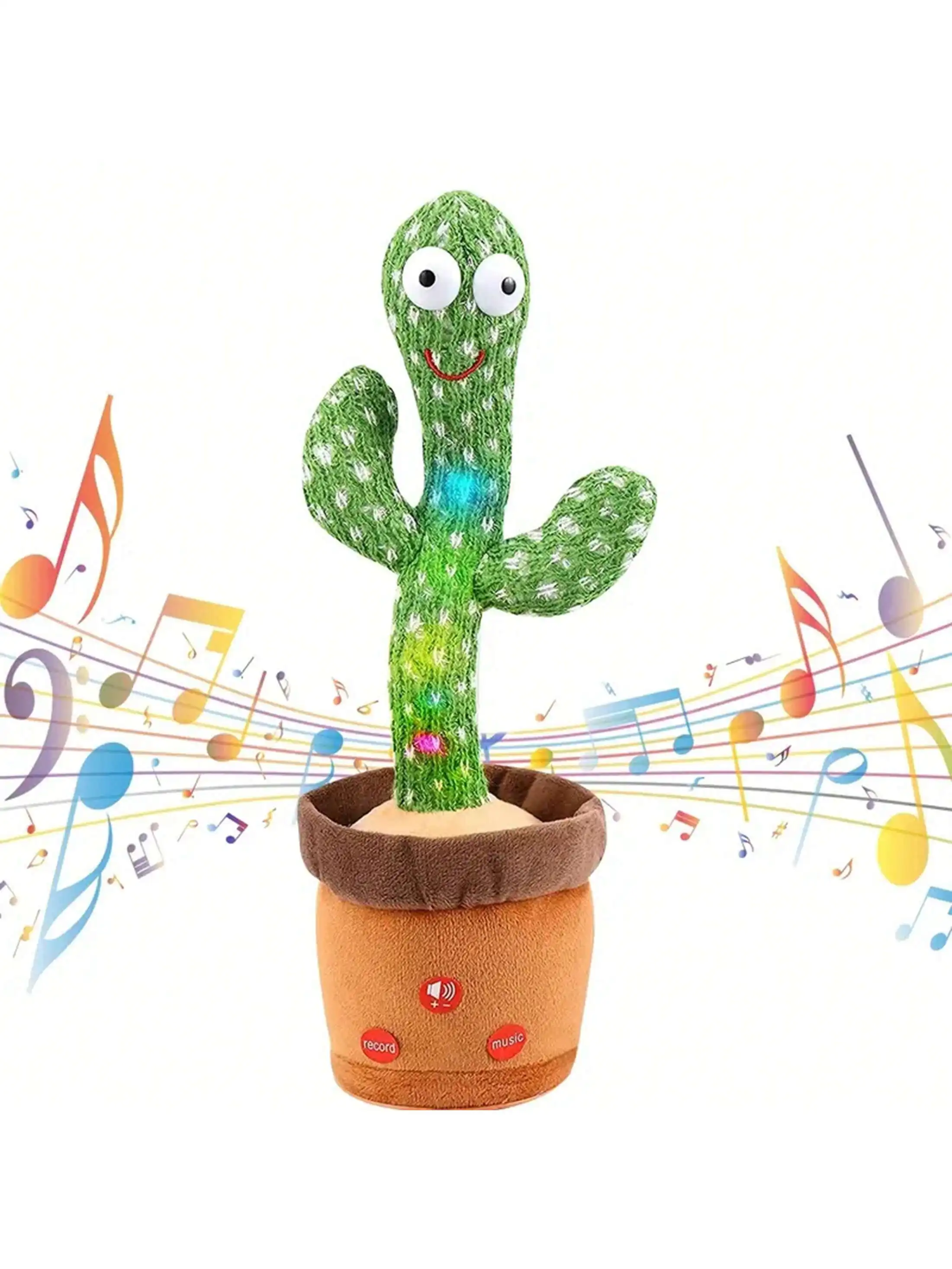 Dancing & Talking Cactus Toy – Singing, Mimicking, and Recording for Babies and Kids