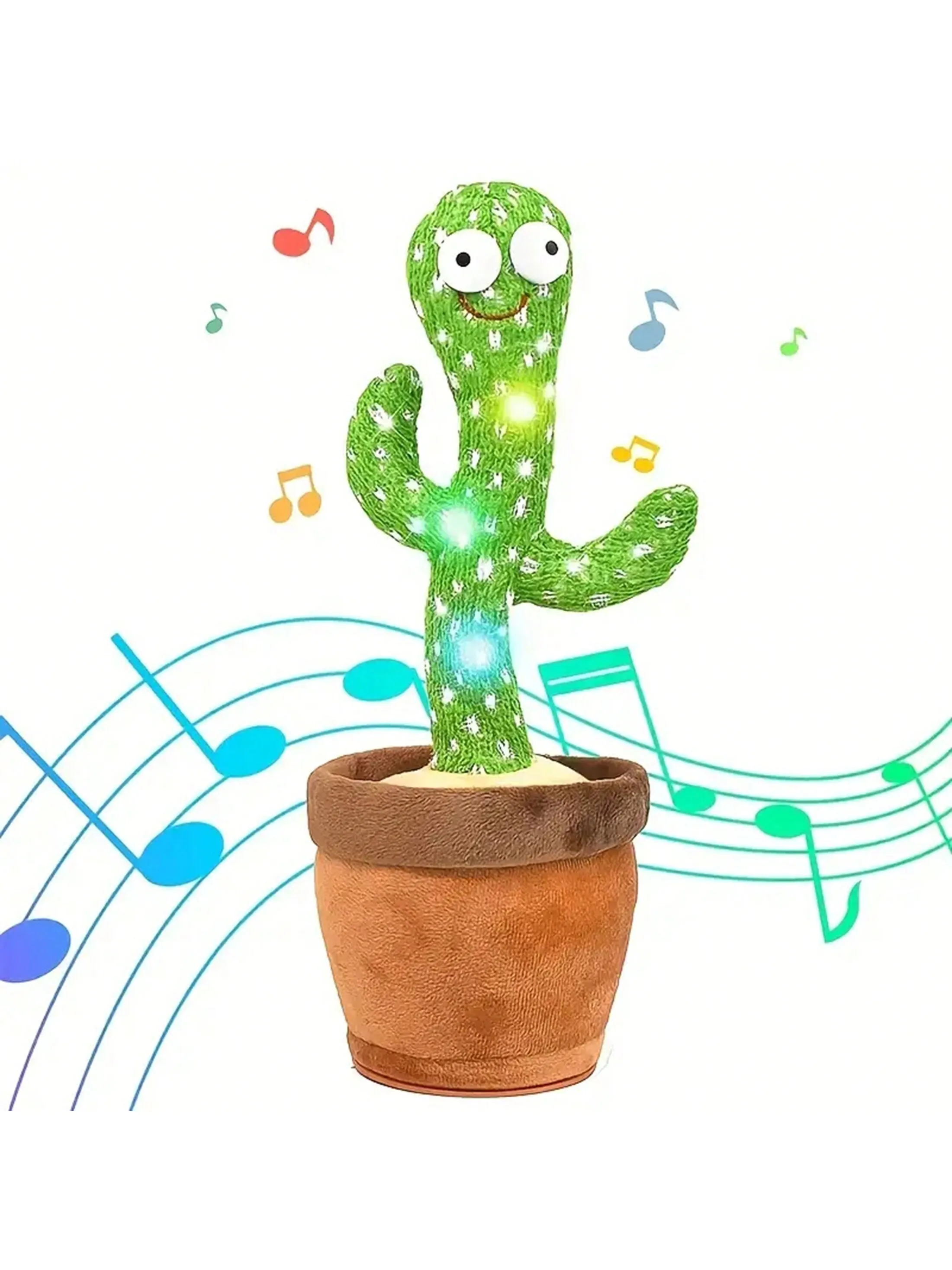 Dancing & Talking Cactus Toy – Singing, Mimicking, and Recording for Babies and Kids