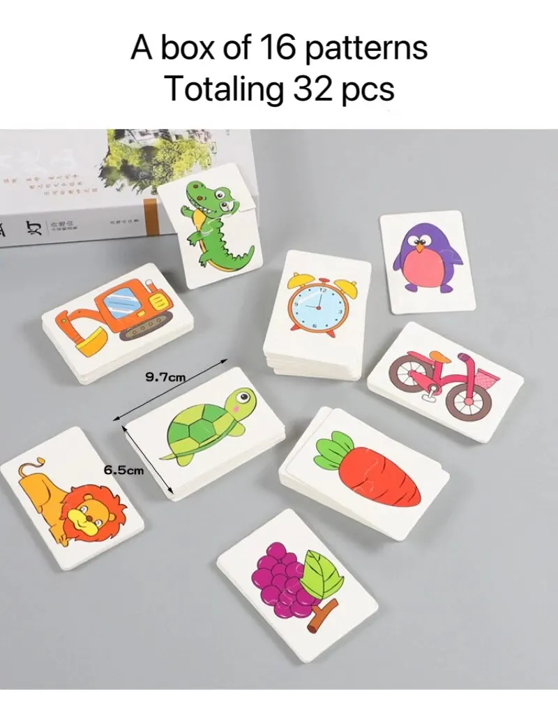 32-Piece Early Education Matching Puzzle – Cognitive Development Toy for Boys & Girls