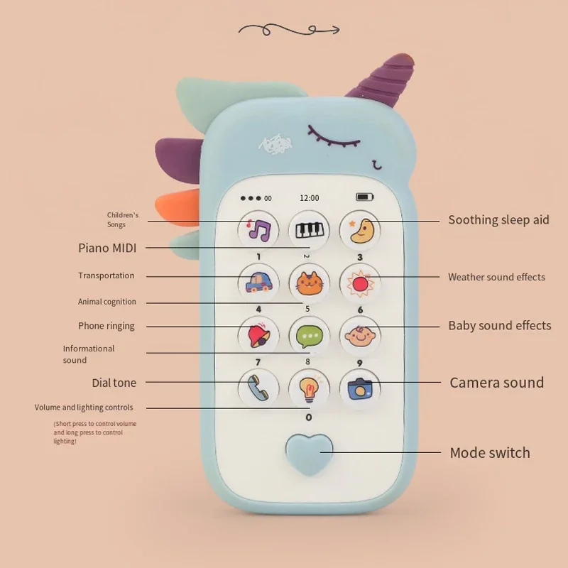 Baby Musical Telephone Toy – Sound Machine & Educational Mobile Phone for Infants