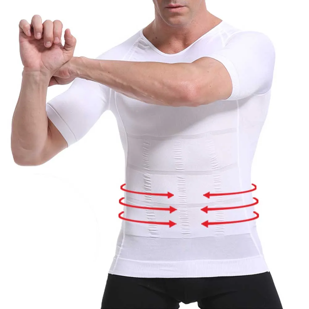 Men's Posture Corrector Compression Shirt - Slimming Body Shaper Vest