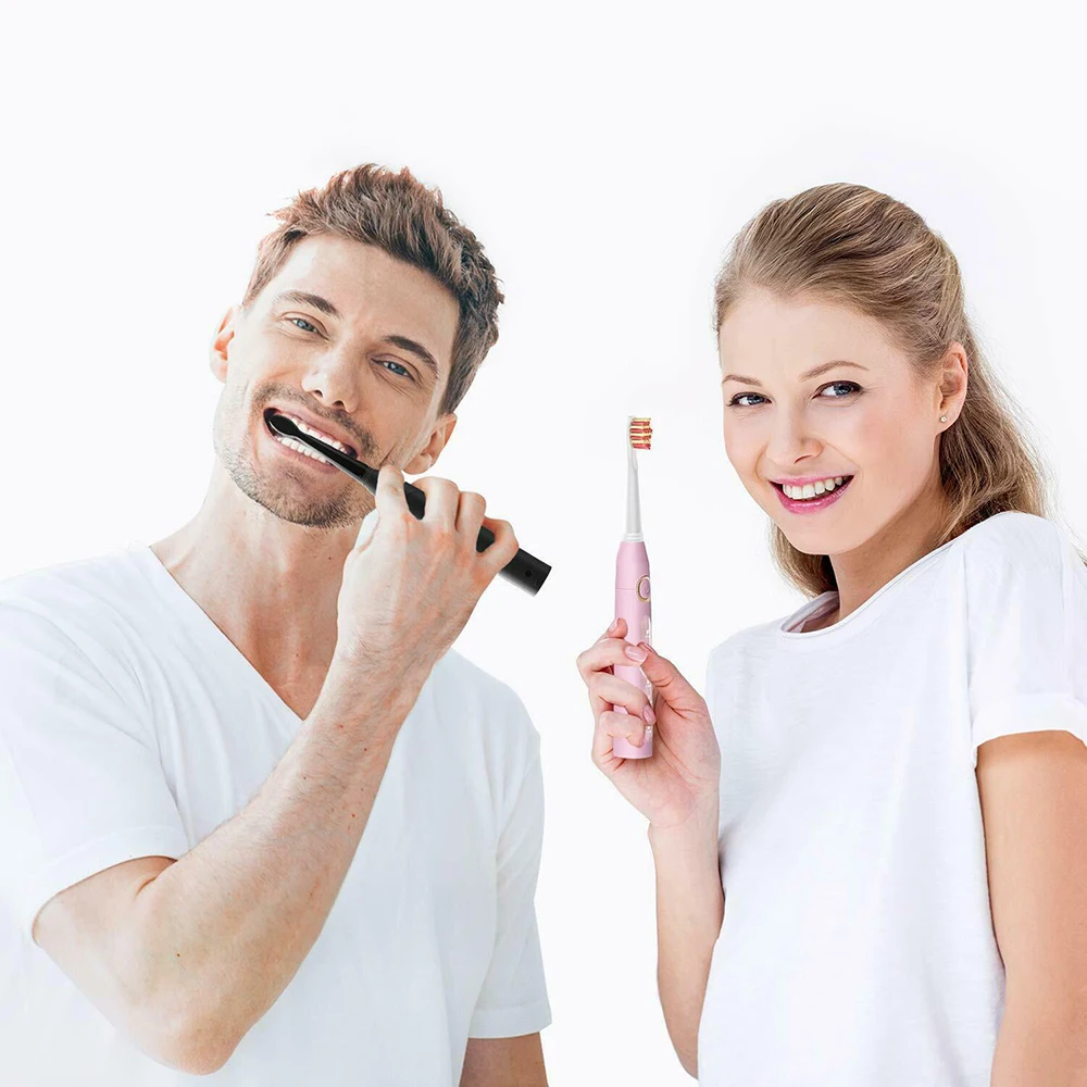 Fairywill Sonic Electric Toothbrush – USB Rechargeable, Waterproof, with Replacement Heads - Image 6