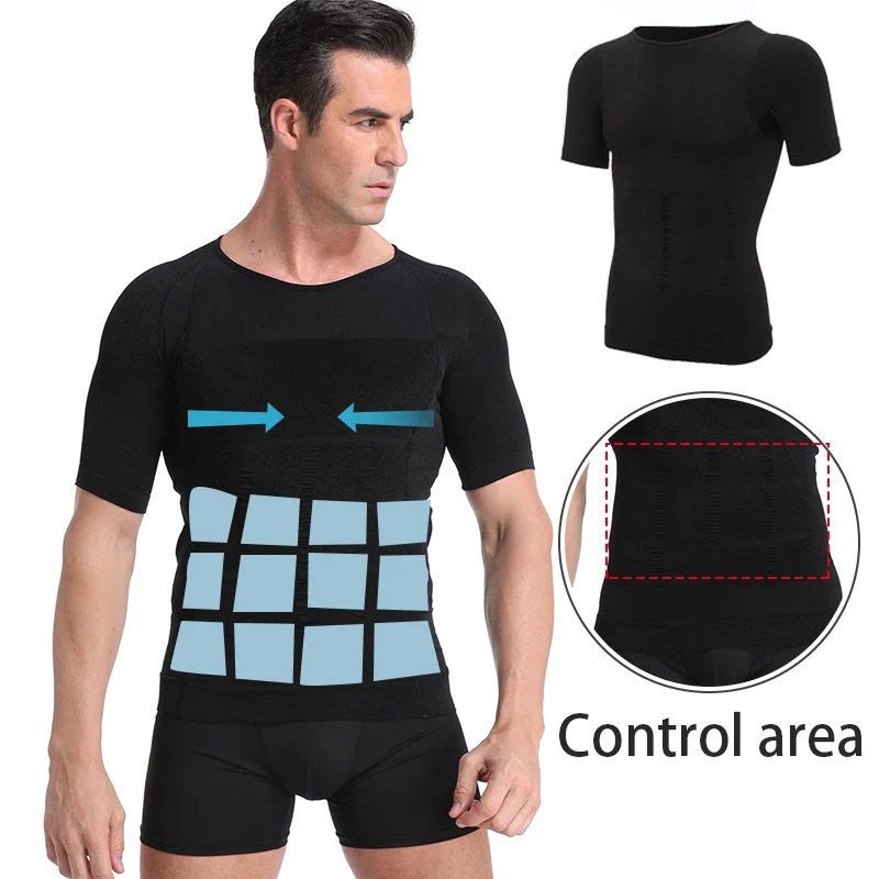 Men's Posture Corrector Compression Shirt - Slimming Body Shaper Vest - Image 2