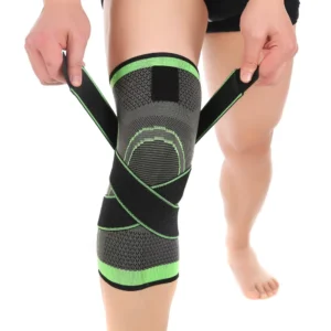 Sports Knee Pad Compression Sleeve - Elastic Support Brace for Basketball & Fitness