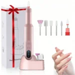 Cordless Electric Nail Drill Kit - Portable Manicure & Pedicure Tool with 12 Bits
