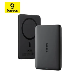 Baseus 5000mAh Magnetic Wireless Power Bank - 15W Fast Charging, MagSafe Compatible