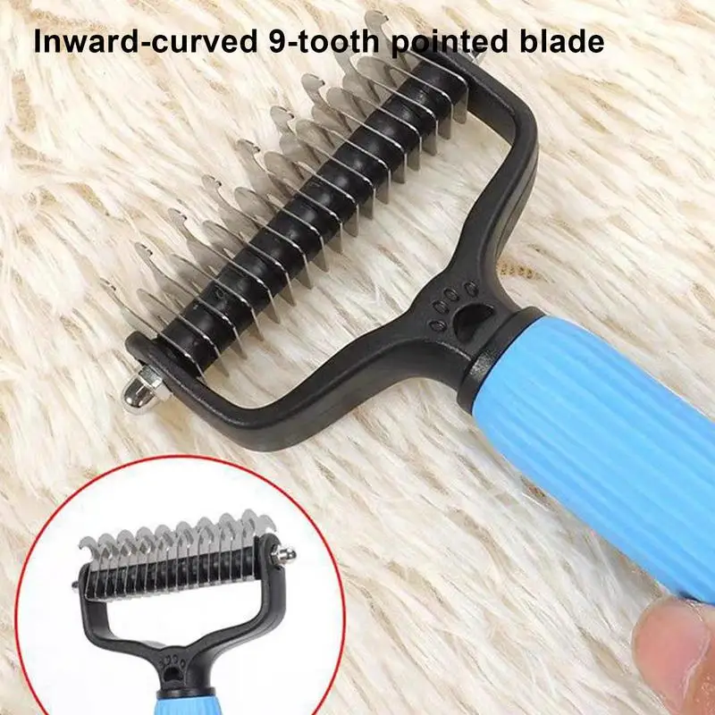Pet Undercoat Rake - Deshedding Brush for Dogs & Cats, Long/Short Hair - Image 5
