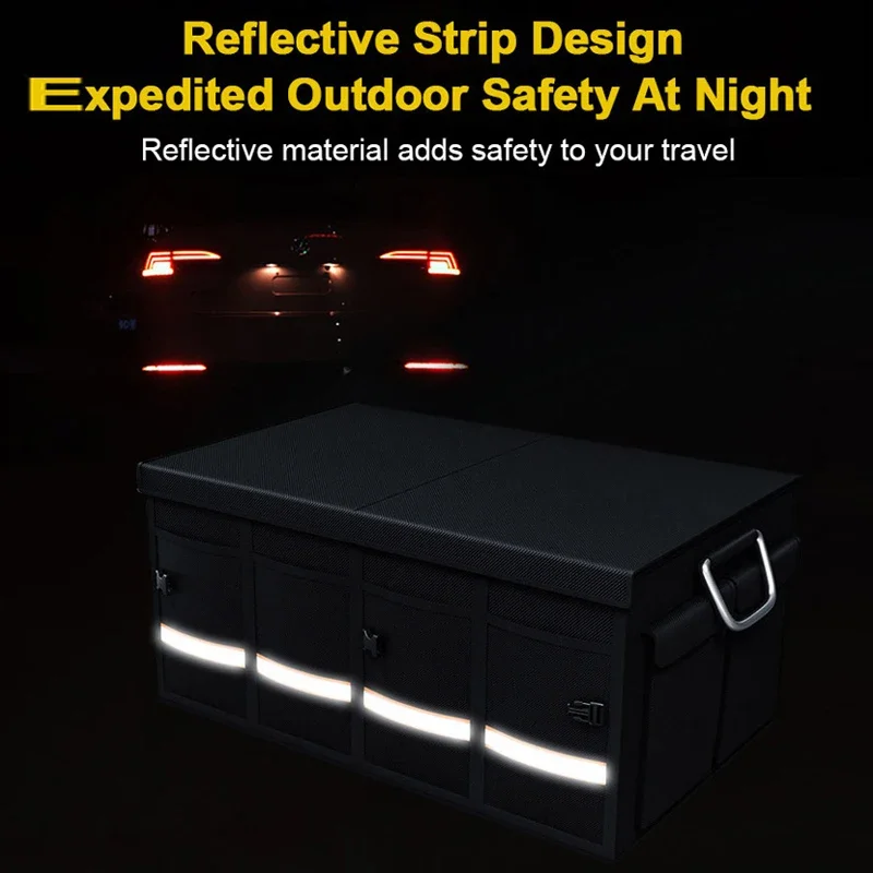 Foldable Car Trunk Storage Organizer Box - Portable for SUV & Truck - Image 2