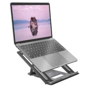 Adjustable Aluminum Laptop Stand - Foldable, Fits 10-17 inch Laptops