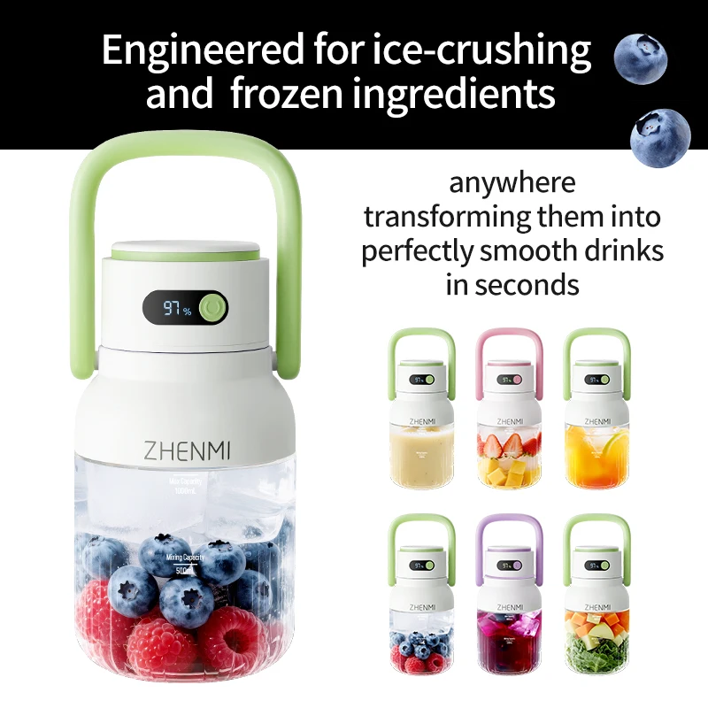 Portable Blender for Shakes & Smoothies - 33oz Cordless USB Rechargeable, BPA-Free - Image 2