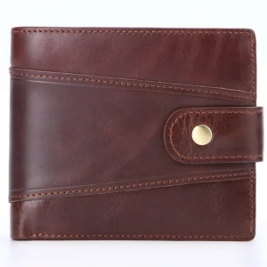 Men's Genuine Leather RFID Blocking Bifold Wallet