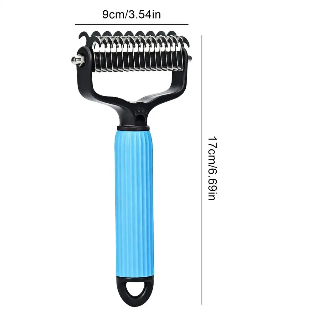 Pet Undercoat Rake - Deshedding Brush for Dogs & Cats, Long/Short Hair - Image 7
