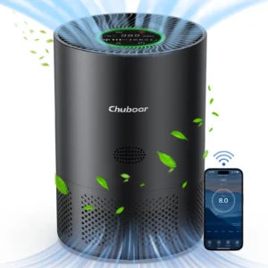 Chuboor PJ01 Air Purifier for Home Allergies in Bedroom Covers Up to 360 ft² H13 Filter Effectively Removes Odors Smoke And Dust